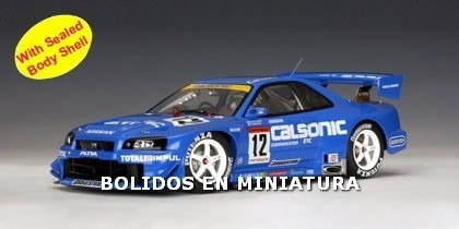 Nissan Skyline R34 Gtr Jgtc 2002  Calsonic   - Autoart 1/18