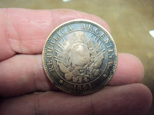 Moneda Argentina 2 Centavos 1891 Ref (a 81) (Usado)