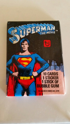 Superman The Movie Cards 1979 (sobre Sellado)