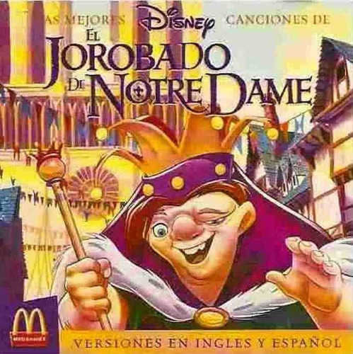 El Jorobado De Notre Dame En Ingles Y Español Disney Cd Pvl