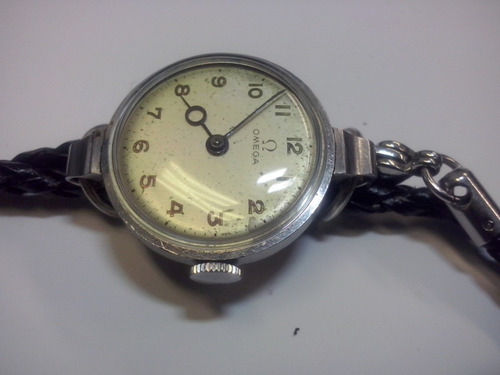 Relógio Omega Feminino - A Corda - Com Pulseira De Couro