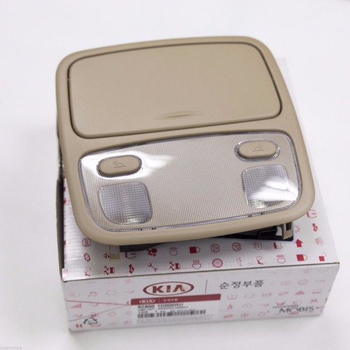 Console Teto Porta Oculos Kia Carens E 2 Luminarias Bege