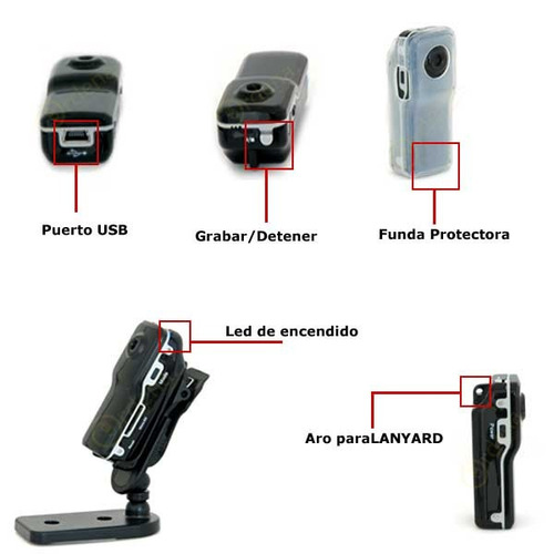 Imagen 3 de 5 de Mini Camara Espia Dvr Alta Definicion Hd Activado Por Voz