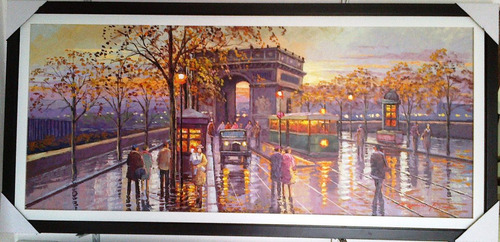 Quadro Chuva Paris Por Encomenda Cod 03