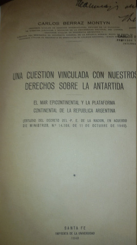 Una Cuestión Vinculada Con Nuestros Derechos Sobre La Antart