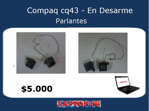 Parlantes Compaq Presario Cq 43 - En Desarme