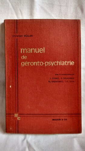 Manuel De Géronto-psychiatrie Cristian Müller Mc En Francés