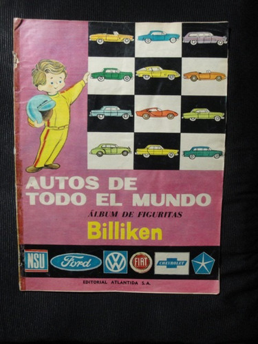 Figuritas Billiken Autos De Todo El Mundo Incompleto