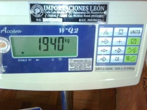 Balanza Electronica E-accura Wq 300kg Importaciones Leon G.l