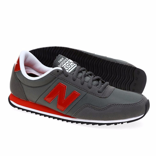 Proponer Lo encontré sentido Tenis New Balance U395-ngr Gris Con Rojo Caballero | Meses sin intereses