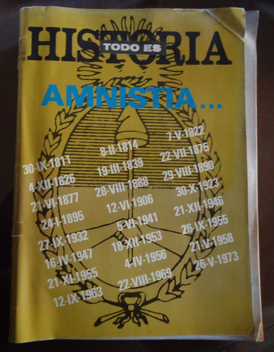 Revista Todo Es Historia Nº 194 Amnistía