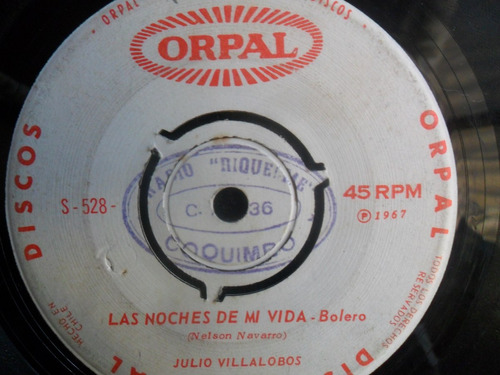 Single Julio Villalobos Las Noches De Mi Vida