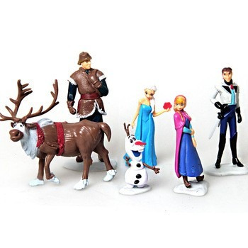 Frozen Set X 6 Figuras Anna Elsa Olaf Kristoff Sven Hans Dis