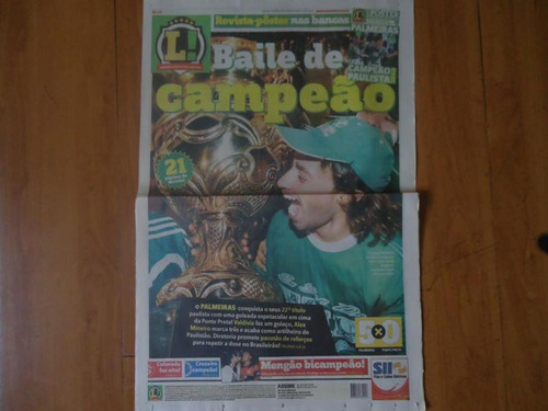 Palmeiras Campeão Paulista 2008 Jornal Lance