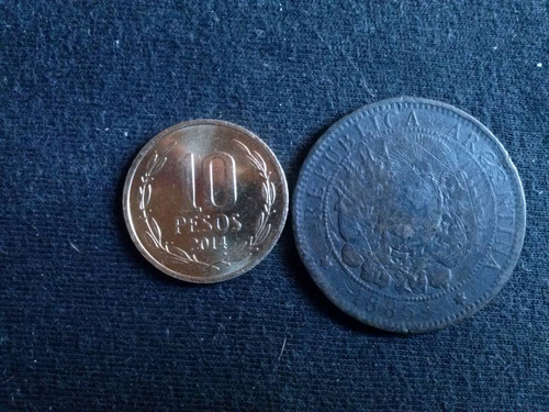 Moneda Argentina 2 Centavos 1885 Cobre (c9)