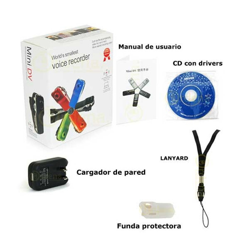 Imagen 5 de 5 de Mini Camara Espia Dvr Alta Definicion Hd Activado Por Voz