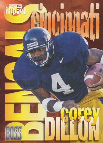 1997 Skybox Impact Rookie Boss Corey Dillon Rb Bengals (Usado)