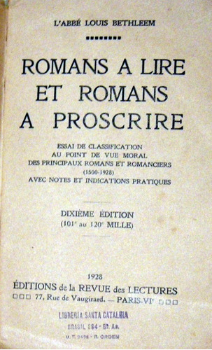 Bethleem Romans A Lire Romans A Proscrire Censura 1928