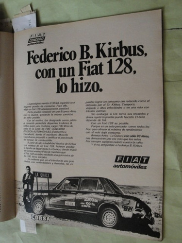 Publicidad Fiat 128 Año 1978