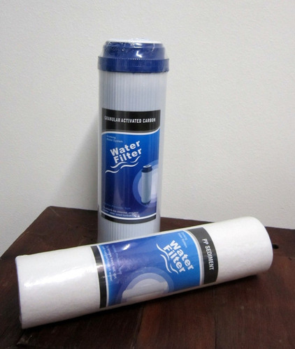 Par Cartuchos Para Filtros Agua P P Y Carbón Activado