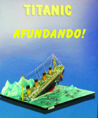 Papercraft Lendario Navio Titanic Afundando Escala 1:700