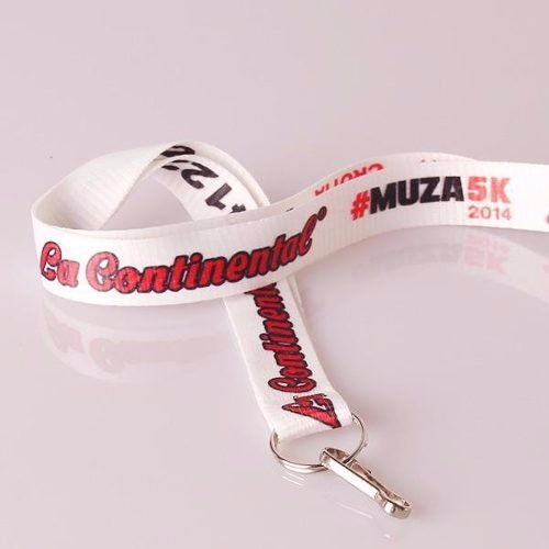 Imagen 3 de 8 de Cintas Publicitarias Impresas Logo Full Color Simple Faz Mosqueton Simple Eventos X 100u