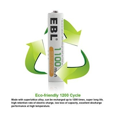 Baterías Ebl Nimh 1100mah Aaa Recargables, 16 Pack
