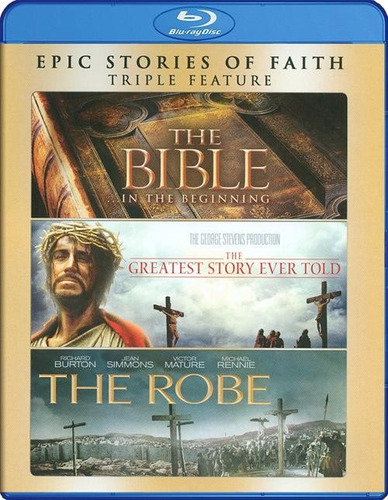 Blu-ray Manto Sagrado + La Biblia + La Historia Mas Grande