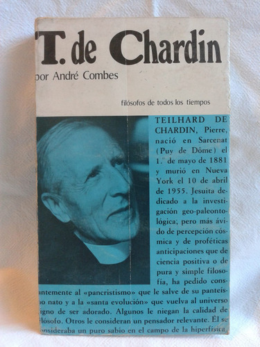 T. De Chardin. André Combes - Editorial Edaf