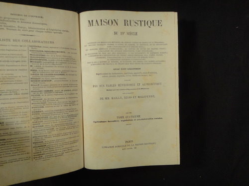 Maison Rustique Du 19º Siècle. Tome Iv.