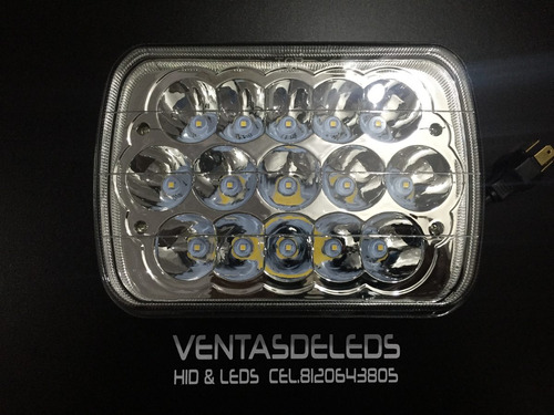 Faros 7  Cuadrados. Led De Alta Luminosidad 