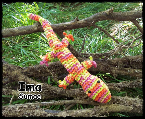Amigurumi Lagartija Tejida Crochet Artesanal