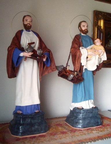 San José Obrero. Imagen Estatua Religiosa. Arte Sacro.