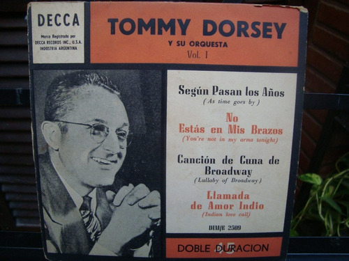 Tommy Dorsey Y Su Orquesta - Vol. 1 - Ep Vinilo Con Tapa