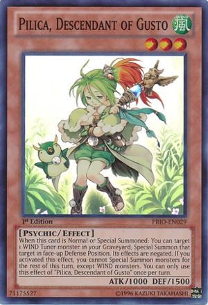 Pilica, Descendant Of Gusto Sr,primal Origen Yugioh! Xyz