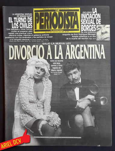 [el Periodista] N°144 | Jun87 | Ley De Divorcio/borges