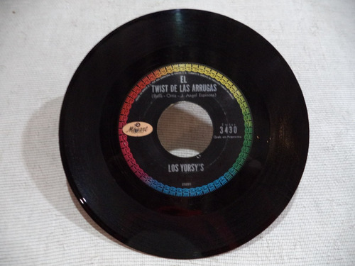Los Yorsy´s El Twist De Las Arrugas 1964 Single 45 Mexicano