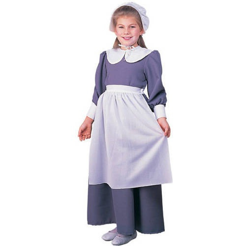 Disfraz Para Niña Peregrina Colonial Talla S Halloween