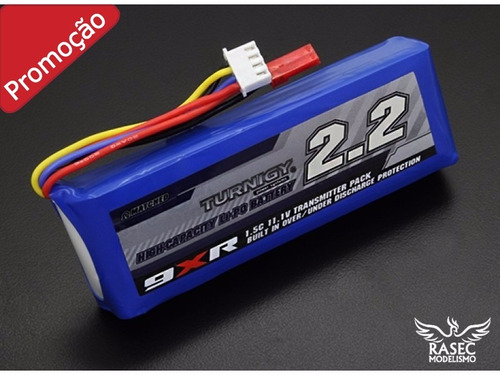 Lipo Bateria 2200 Mah 3s 11.1v 1.5c Rádio Turnigy 9xr