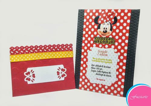 Tarjetas De Invitación Para Cumpleaños Minnie Mouse