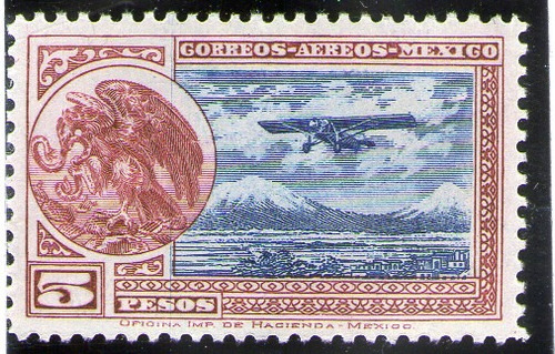 México, Avión Escudo 5p 1929