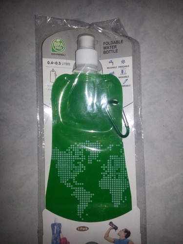 Botella Cooler Plegable Reutilizable En Diferentes Colores