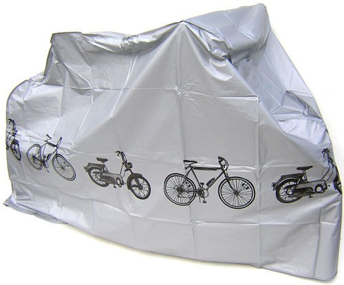 Funda Lona Cubierta Moto Bicileta Plastico Impermeable Gris