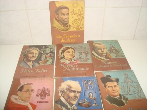 Kit 07 Livros Coleção Vidas Famosas - Edições Melhoramentos.