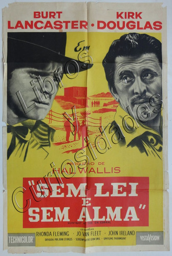 Afiche De Cine Antiguo. Sem Lei E Sem Alma. 30100