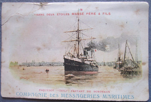 Antigua Postal De Barco