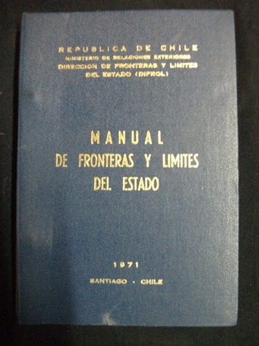 Manual De Fronteras Y Límites Del Estado