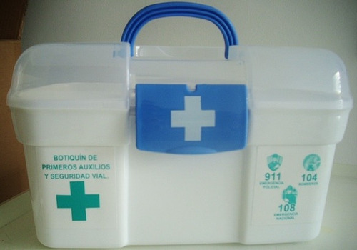 Caja Botiquín Primeros Auxilios Y Curaciones Buena Calidad !