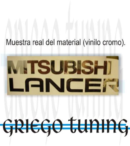 Tuning  Adhesivo Auto  Mitsubishi Lancer Mmc  Vinilo Cromado