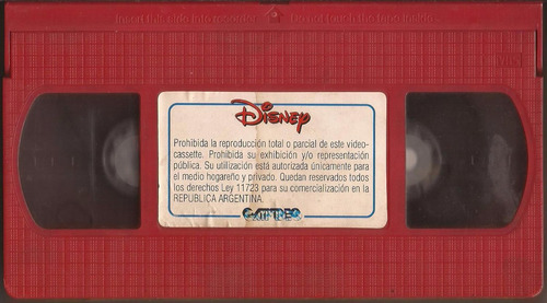 Pato Aventuras El Tesoro... Disney Vhs Sin Caratula